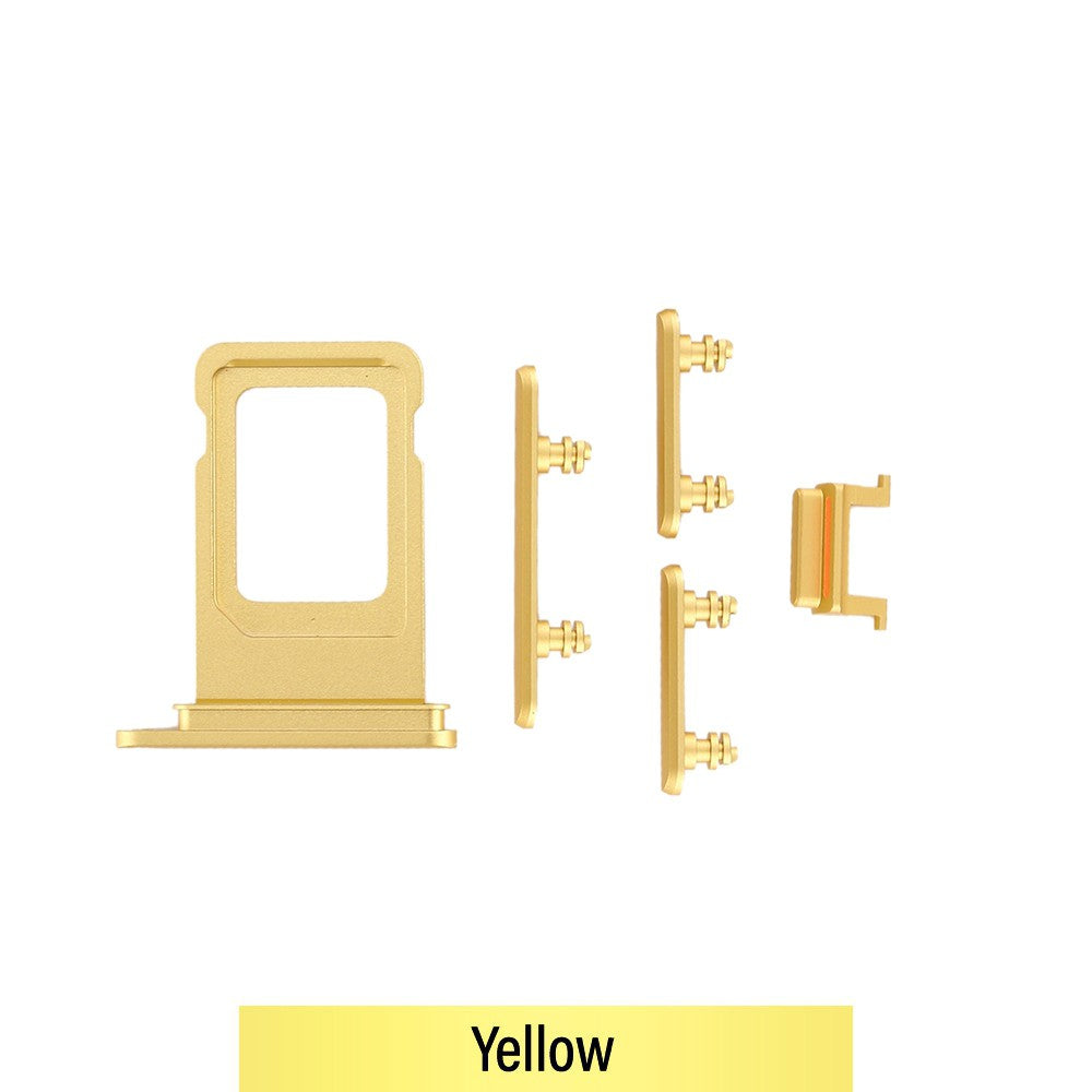 SIM Card Tray and Side Button for iPhone 11-Yellow SIM Card Tray and Side Button for iPhone 11-Yellow